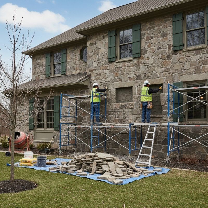 Our team working on Siding Service projects in Sunapee, NH