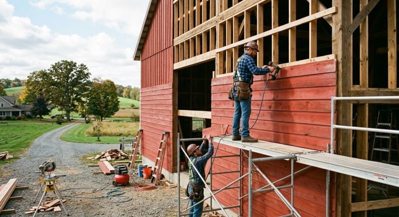 Barn Siding Replacement in Charlestown, NH