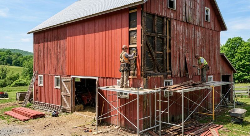 Barn Siding Replacement in Henniker, NH