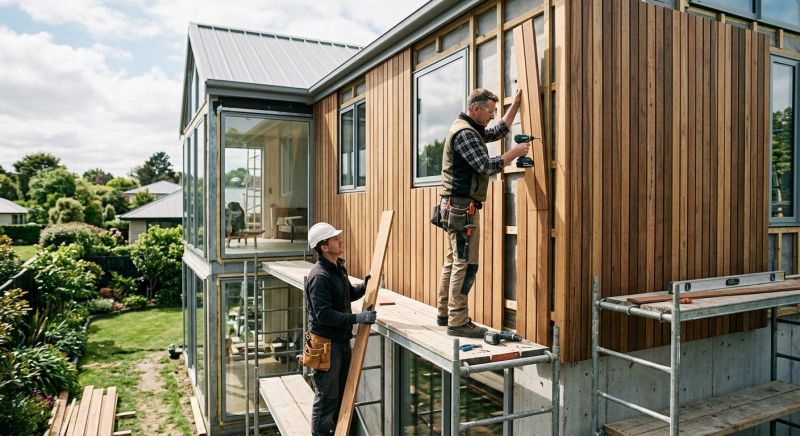 Cedar Cladding Installation in Sunapee, NH
