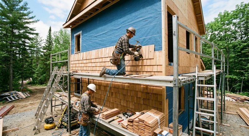 Cedar Siding Installation in Charlestown, NH