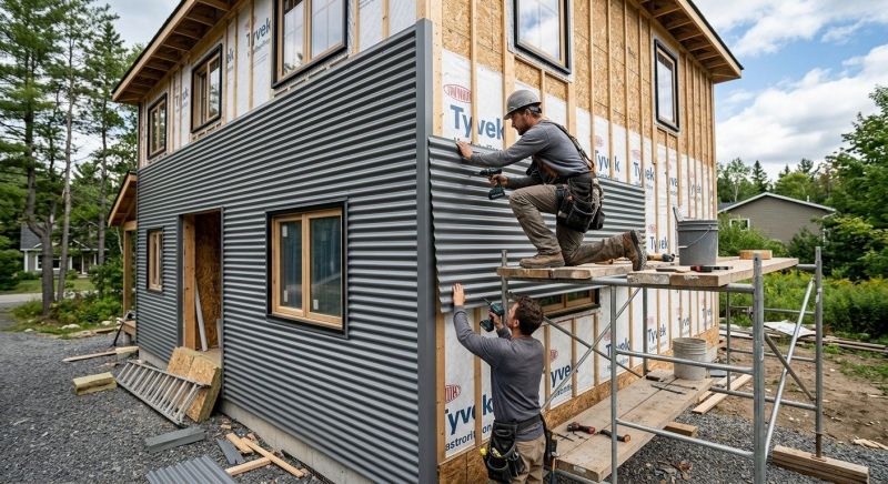 Corrugated Siding Installation in Sunapee, NH