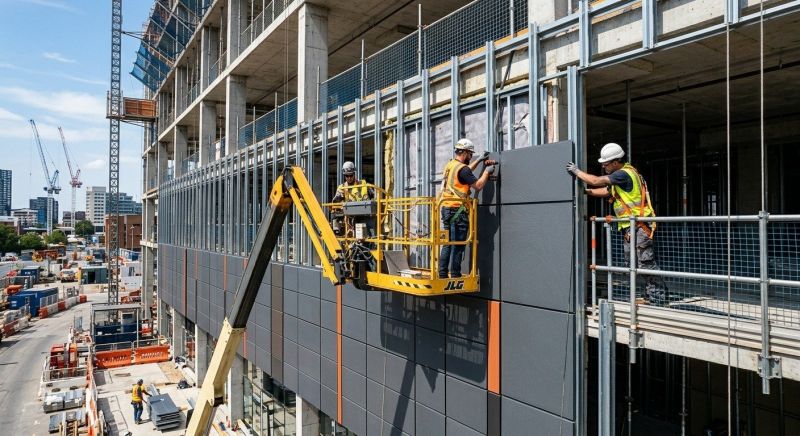 Facade Cladding Installation in Sunapee, NH
