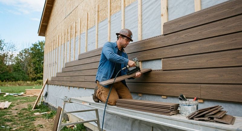 Faux Wood Siding Installation in Contoocook, NH