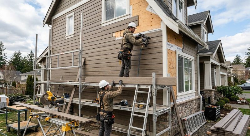 Faux Wood Siding Installation in Cornish, NH