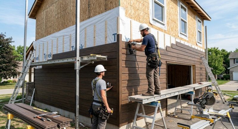 Faux Wood Siding Installation in Meriden, NH