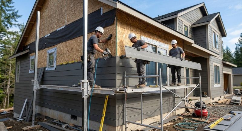 Fiber Siding Installation in North Hartland, VT