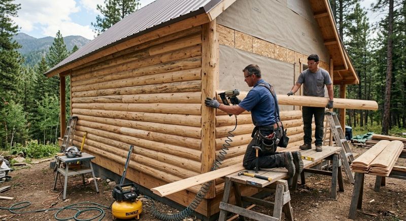 Log Siding Installation in West Lebanon, NH