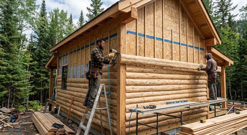 Log Siding Installation in West Lebanon, NH