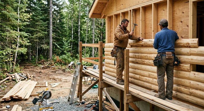 Log Siding Replacement in Sunapee, NH
