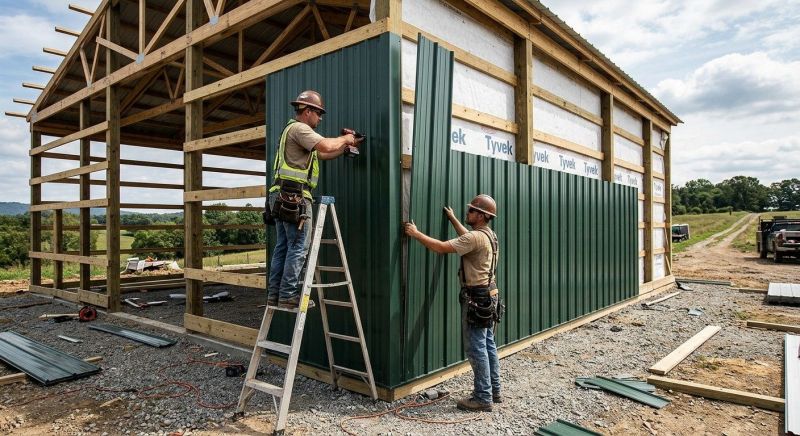 Metal Barn Siding Installation in Sunapee, NH