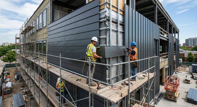 Metal Cladding Installation in Sunapee, NH