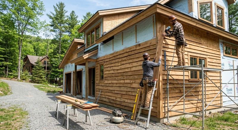 Wood Barn Siding Installation in Sunapee, NH
