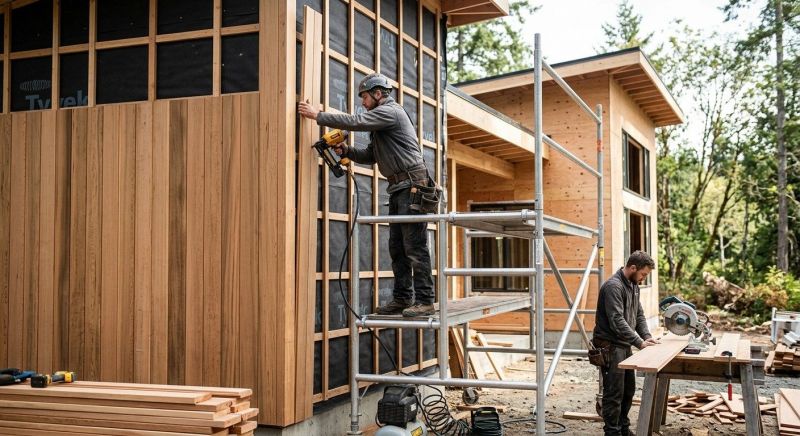 Wood Cladding Installation in Canaan, NH
