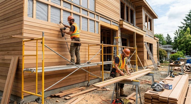 Wood Cladding Installation in Claremont, NH