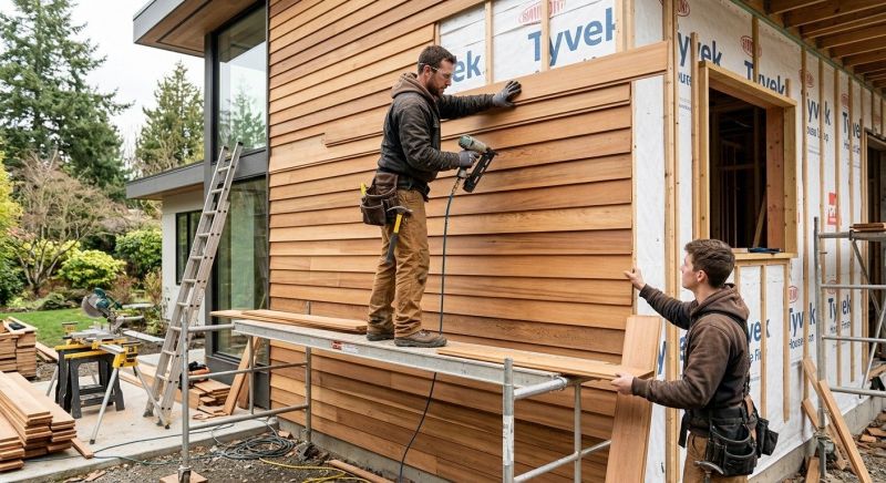 Wood Cladding Installation in Lebanon, NH