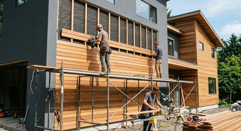 Wood Cladding Installation in Windsor, VT
